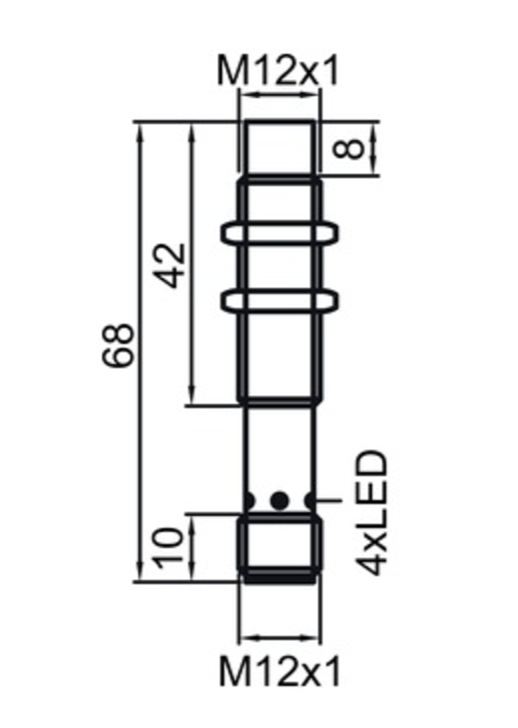 Leuze IS 112 MM/4NO-8N0-M12 Endüktif Sensör