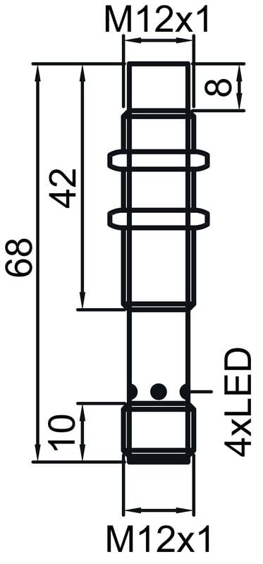 Leuze IS 112MM/4NC-8N0-M12 Endüktif Sensör