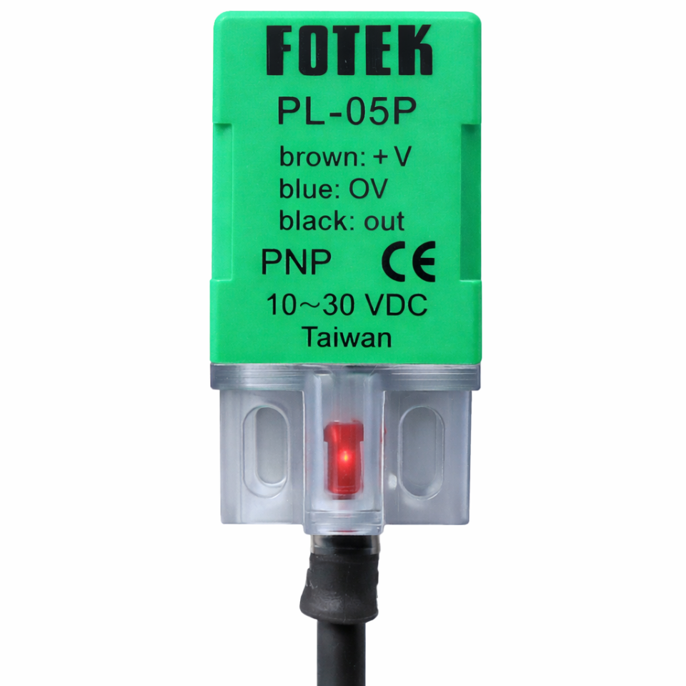 Fotek PL-05P Kare Tip PNP NO 5MM Algılama 2mt Kablolu Endüktif Yaklaşım Sensörü