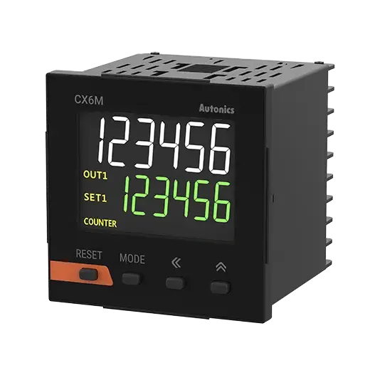 CX6M-2P4 - LCD Ekranlı Dijital Sayıcı/Zamanlayıcılar