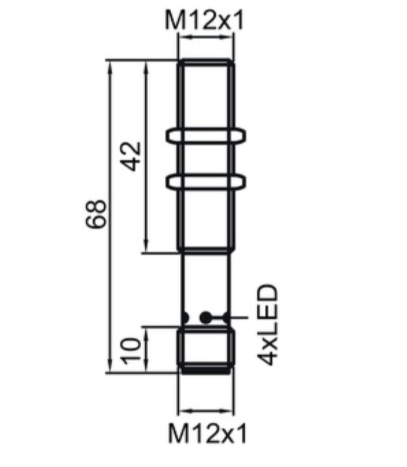 Leuze IS 112MM/4N0-4E0-M12 Endüktif Sensör