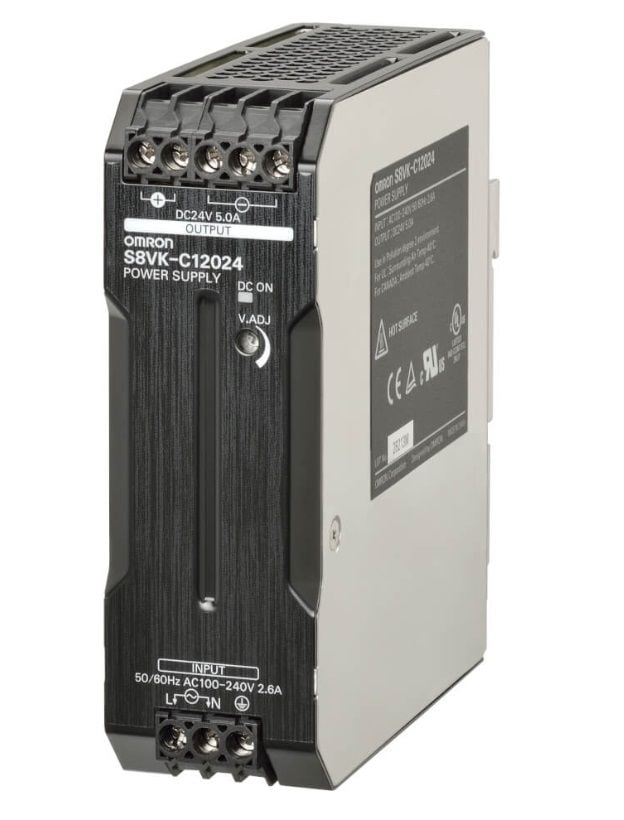 Omron S8VK-C12024 24V DC 5A DIN Ray Tipi Güç Kaynağı